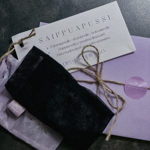 Saippuapussi www.projektipirkko.fi saippuan säilytykseen palasaippua palashampoo palahoitoaine