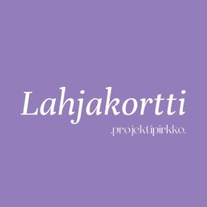 Lahjakortti Projektipirkko Ompelimo Vaasa ompeluohjeet digitaalinen
