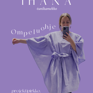 IHANA -tunikamekko ompeluohje ja digikaava Projektipirkko Projektipirkon puoti www-projektipirkko.fi