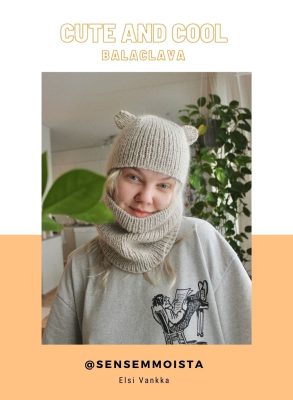CUTE AND COOL - balaclava neuleohje by sensemmoista projektipirkko.fi kypärämyssy kypärälakki